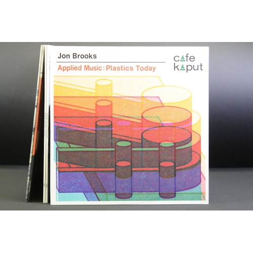 462 - Vinyl - 5 Electronic / Synth limited edition albums by Jon Brooks to include: Applied Music: Plastic... 