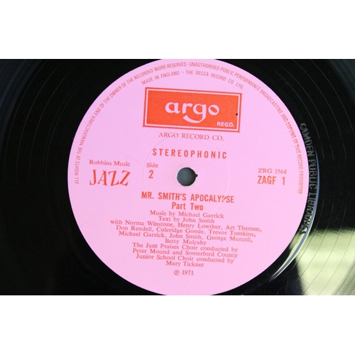 628 - Vinyl - Jazz - Garrick's Fairground – Mr Smith's Apocalypse original 1971 pressing on Argo Records Z... 