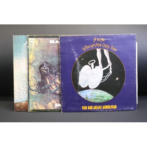 633 - Vinyl -  3 Original UK pressing prog rock albums to include Van Der Graaf Generator – H To He Who Am... 