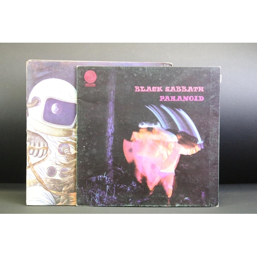 634 - Vinyl - 2 Original UK albums on Vertigo Records to include: Black Sabbath - Paranoid (Original UK la... 