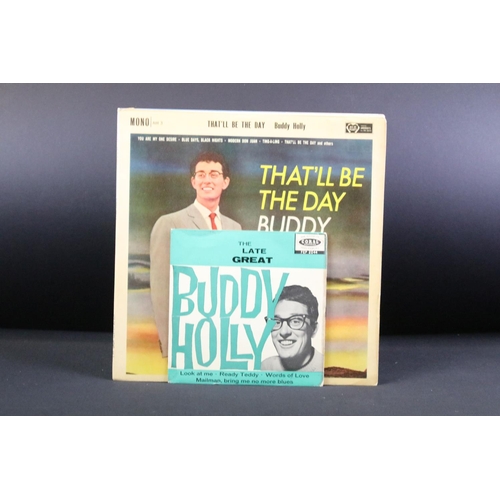 321 - Vinyl - Buddy Holly & The Crickets 4 LP's plus 1 EP (The Late Great Buddy Holly Coral FEP 2044), the... 