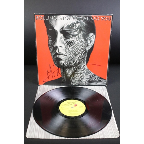 333 - Vinyl Autograph - Rolling Stones Tattoo You LP CUNS 39114 Stereo, signed to the front by Mick Jagger... 