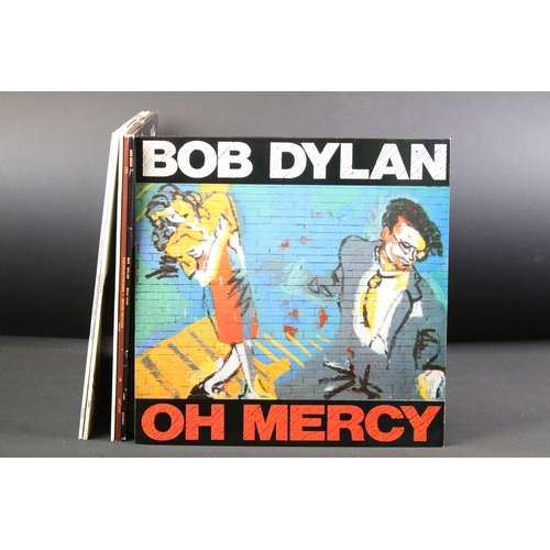 651 - Vinyl - Six Bob Dylan LPs to include Oh Mercy, Real Live, Before the Flood, Greatest Hits, self titl... 