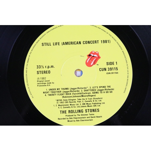 652 - Vinyl - Three Rolling Stones LPs to include Still Life, Made in the Shade and In Concert (2 LP), sle... 