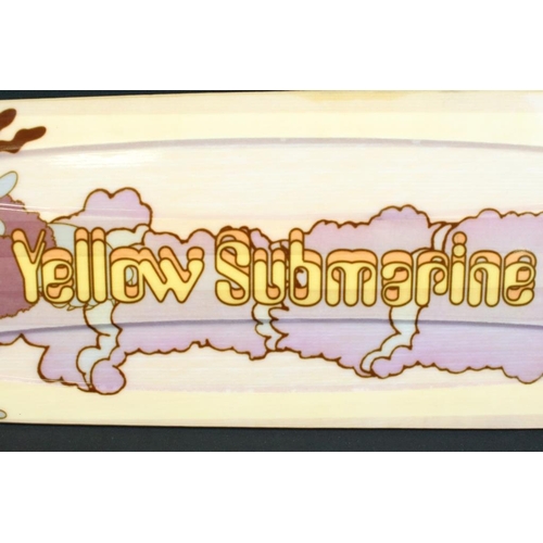 736 - Memorabilia - The Beatles Yellow Submarine promo-only skateboard / longboard deck manufactured by LI... 