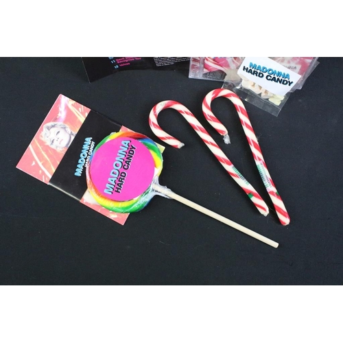 740 - Memorabilia - Madonna 'Hard Candy' promo kit including carrier bag, candy canes, lollipop, sweets, C... 