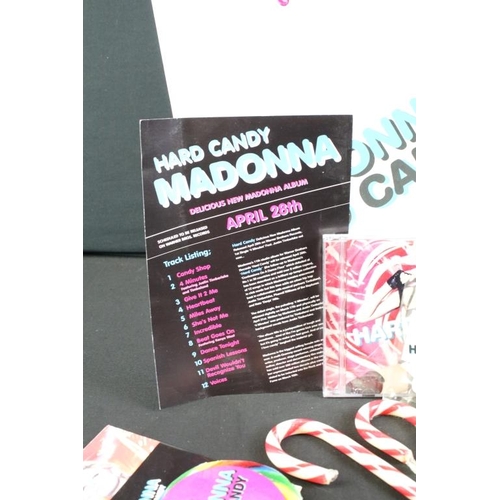 740 - Memorabilia - Madonna 'Hard Candy' promo kit including carrier bag, candy canes, lollipop, sweets, C... 