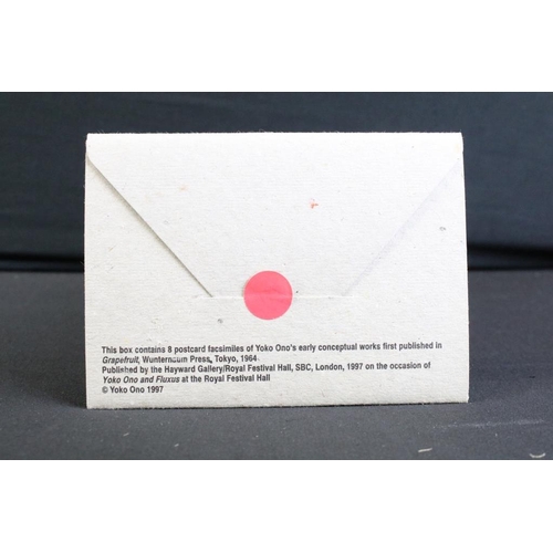 742 - Memorabilia - Yoko Ono box of 8 postcards from her 1997 'Yoko Ono and Fluxus’ 1997 exhibition at the... 