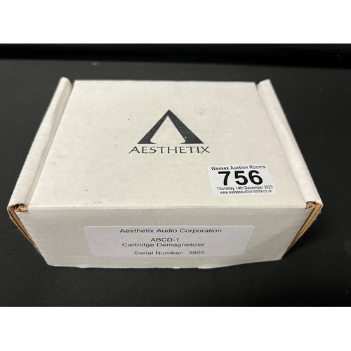 756 - Music Equipment - Aesthetix ABCD-1 Cartridge Demagnetizer in original box.