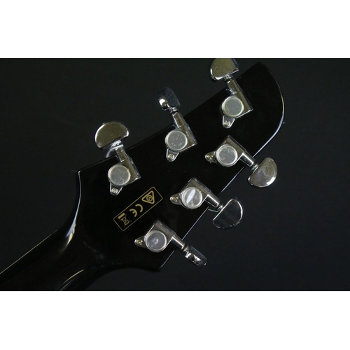 775 - Guitar - Ibanez guitar in black body, model no. TCY10E-BK serial no. 2Y-04 GS170102511