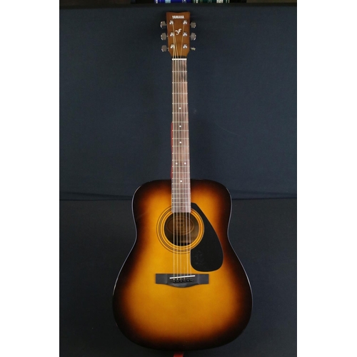 777 - Guitar - Yamaha F310 acoustic guitar with a good Yamaha soft case and strap