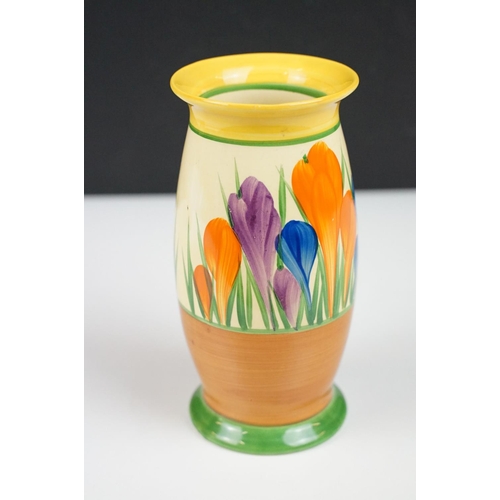 21 - Clarice Cliff for Newport Pottery Bizarre Autumn Crocus pattern vase, of baluster form, measures app... 