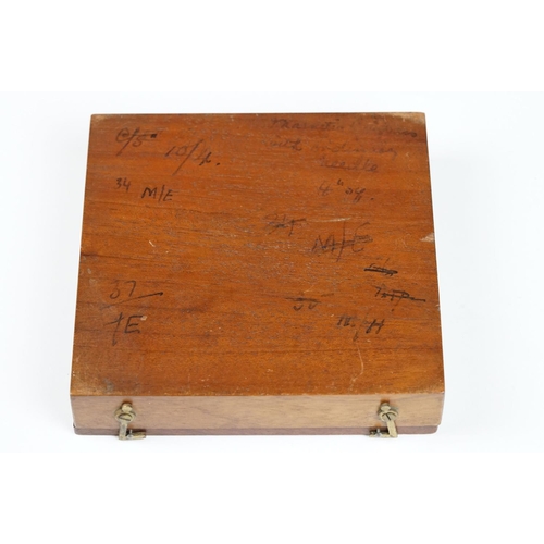 233 - An antique wooden cased travelling compass, the box marked Stanley, London.