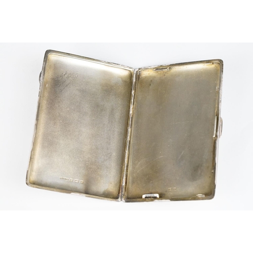 313 - Antique Silver Case with a later applied Nude enamel panel