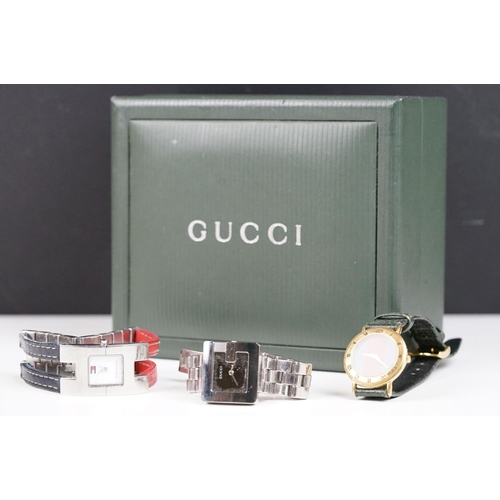 322 - Three Ladies Watches including Gucci 3600L, Gucci 3000L and Tommy Hilfiger F80132