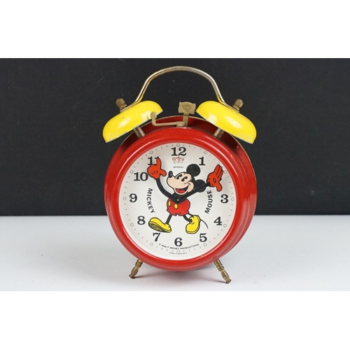 159 - German ' Bradley ' Walt Disney Productions Mickey Mouse Alarm Clock, 18cm high