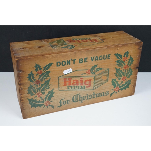 202 - Advertising - Three whisky boxes to include Johnnie Walker Red Label, Haig 'Don't Be Vague' and Blac... 