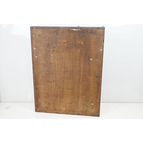 453 - Wadworth Home of Master Cooper Brewers of Devizes half barrel sign set within a wooden frame. The si... 