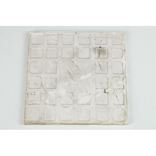 51 - Six late 19th / early 20th century ceramic tiles, featuring Wedgwood and The Crystal Porcelain Potte... 