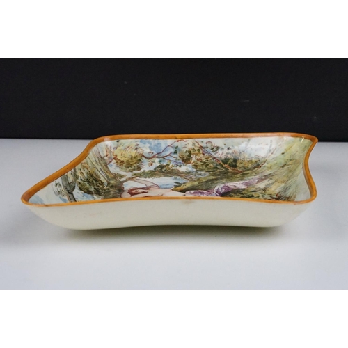 78 - Emile Lessore for Wedgwood - A 19th century Wedgwood lozenge shaped hand painted with a nude female ... 