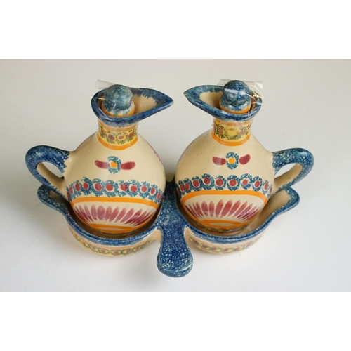 88 - Collection of assorted French Quimper faience ceramics to include mostly Henriot factory pieces but ... 