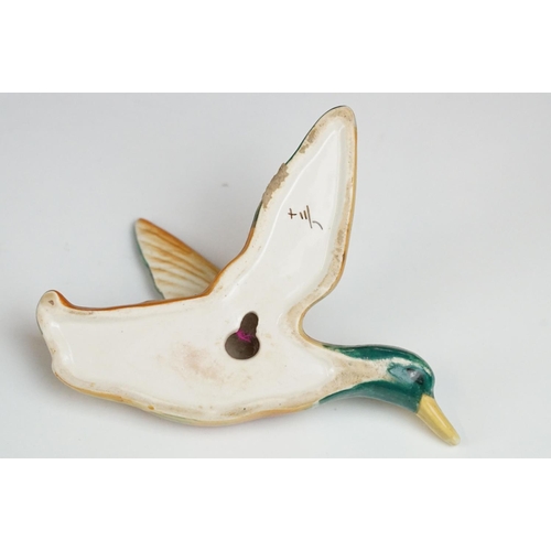 90 - Collection of flying duck ceramic wall plaques of various sizes and designs. Most unsigned, includes... 