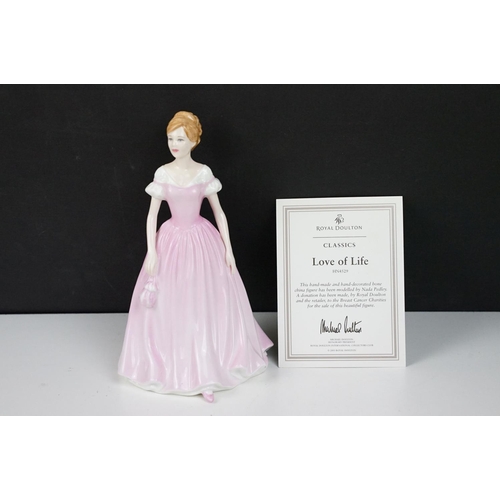 93 - Collection of seven Royal Doulton lady figurines to include Spring Morning HN 4451, Belle HN 4235, C... 