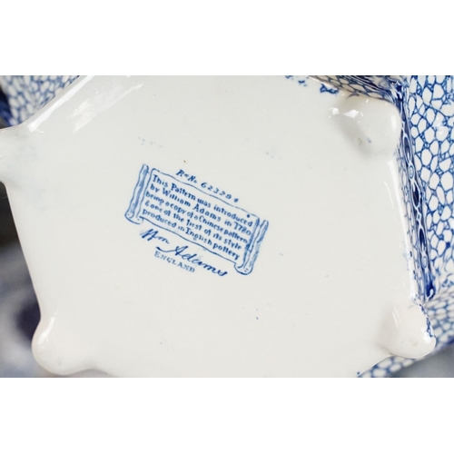 127 - Late 19th / early 20th century Adams blue & white Chinese style ceramics, reg no. 623294, to include... 