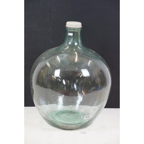 406 - Large 20th Century Glass Carboy, approx 57cm high