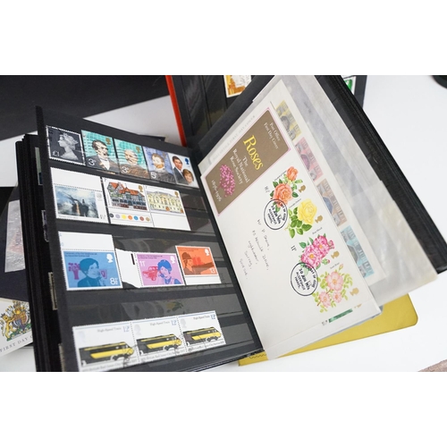 508 - Stamps and first day covers, three albums, to include British and Worldwide examples, a 1977 The Que... 