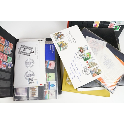 508 - Stamps and first day covers, three albums, to include British and Worldwide examples, a 1977 The Que... 