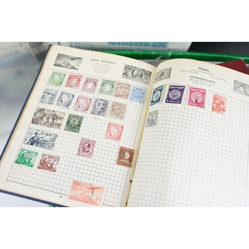 511 - A collection of British and World stamps contained within albums together with loose examples, inclu... 