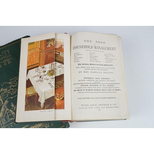 516 - Two antique books to include Mrs Beeton's book of household management dated 1891 together with Blac... 