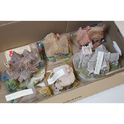 109 - Large quantity of Lilliput lane buildings to include small, medium and large houses, shops miniature... 