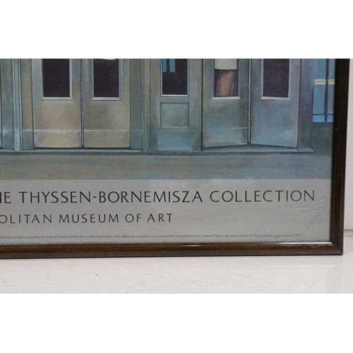 521 - The Metropolitan Museum of Art 1980's exhibition poster ' 20th Century Masters: The Thyssen-Bornemis... 