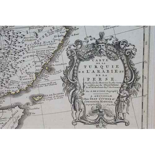 523 - Two framed maps to include a New Map of the Islands of the Aegean Sea (label to verso specifies Edwa... 