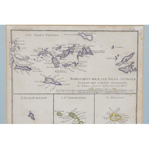 539 - Group of five maps to include 'Carte des Isles de la Societe' from Cook 1er Voyage, 25 x 36cm; Les I... 