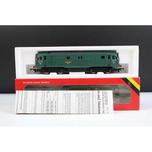 12 - Five boxed Hornby OO gauge locomotives to include R080 BR Class 29 Diesel, R866 LNER B12 locomotive,... 