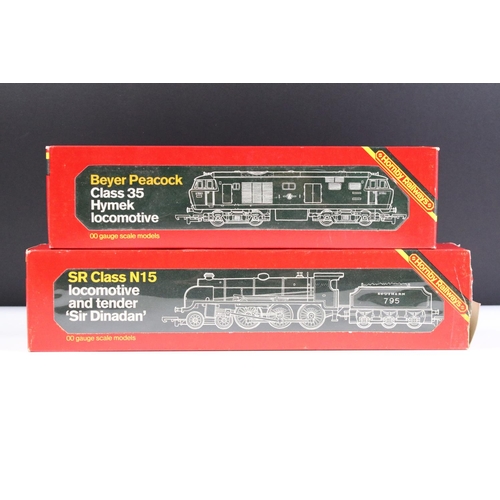 13 - Eight boxed Hornby OO gauge locomotives to include R061 LMS Loco Black Five (end flap with tape repa... 