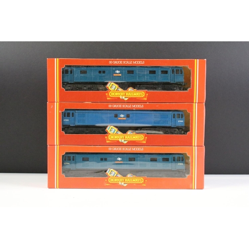 18 - Seven boxed Hornby OO gauge locomotives to include Pandora, 2 x Electra, Aurora, 2 x R357 AIA-AIA Bl... 