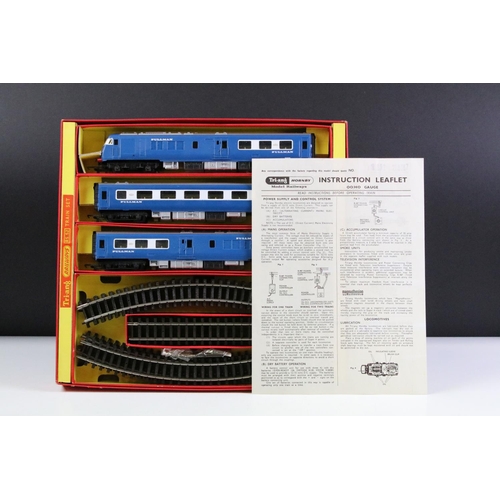 6 - Two boxed Triang Hornby OO gauge train sets to include RS52 The Blue Pullman and RS61 Old Smoky (box... 