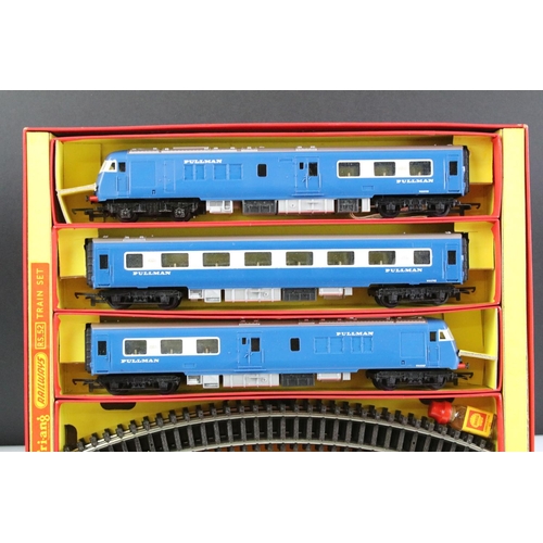 6 - Two boxed Triang Hornby OO gauge train sets to include RS52 The Blue Pullman and RS61 Old Smoky (box... 