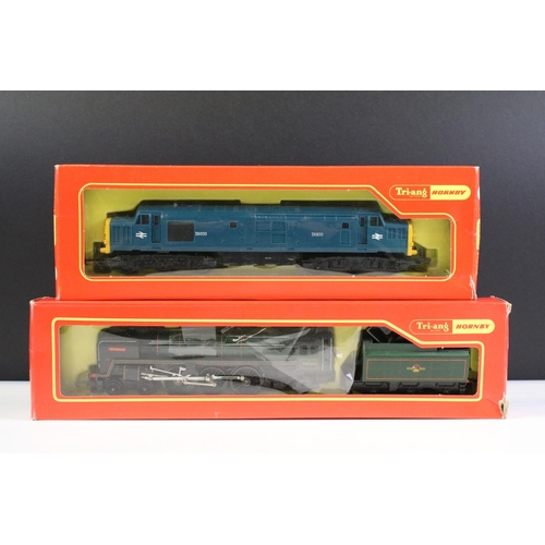 44 - Six boxed Triang Hornby OO gauge locomotives to include R850 BR Flying Scotsman and tender, R751 Co ... 