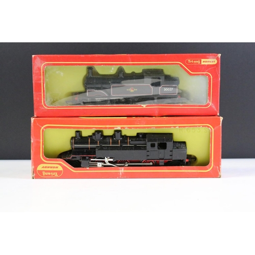 48 - Five boxed Triang Hornby OO gauge locomotives to include R52S 0-6-0 Class 3F Tank Loco black livery ... 