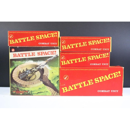 50 - Eight boxed Hornby OO gauge Battle Space items to include R670 Twin Ground to Air Missile Site,  R72... 