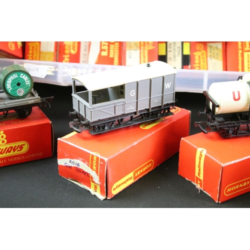 59 - Around 120 boxed Triang / Hornby OO gauge items of rolling stock to include R111 Hopper Car, R242 Tr... 