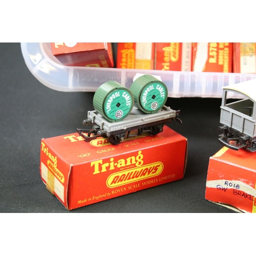 59 - Around 120 boxed Triang / Hornby OO gauge items of rolling stock to include R111 Hopper Car, R242 Tr... 