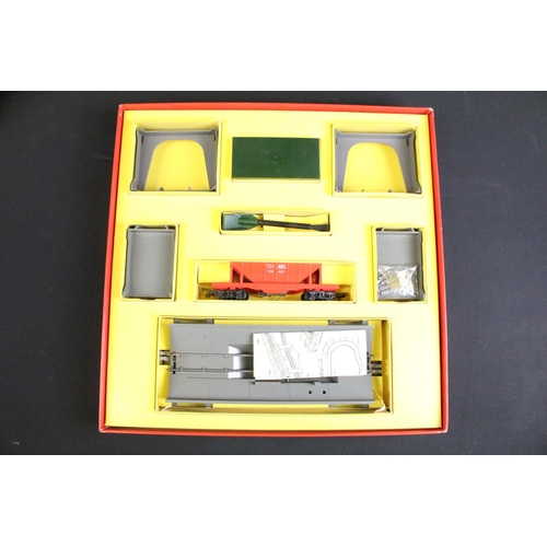 68 - Four boxed Triang OO gauge accessories to include R45 Turntable Set, R161 Operating Hopper Set, R408... 