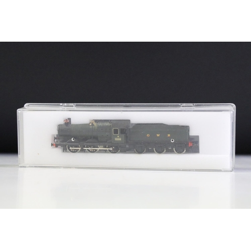 78 - Three cased N gauge locomotives to include 2 x Bachmann (64253 Alco RS3 Diesel Loco Western Maryland... 