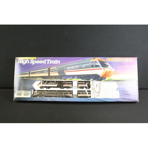 80 - Two boxed OO gauge electric train sets to include Hornby R695 High Speed Train and Lima 104400S 29 s... 